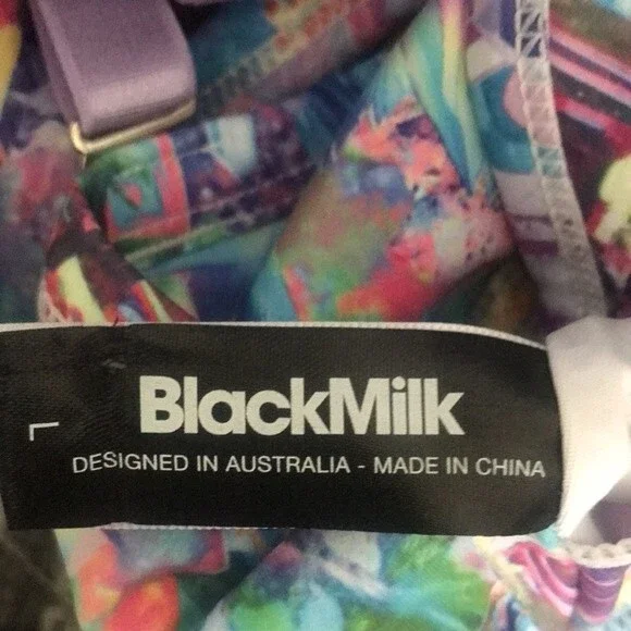 BlackMilk Sports Bra Top Crystals Pattern sz L - Picture 10 of 16